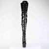 Pleaser - JUBILANT4012 Plattform Overknee Stiefel - Schwarz Product image